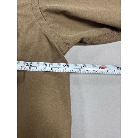 Cabela's Safari Series Shirt M Tall Long Sleeve Utility Vented Tan - Picture 6 of 12